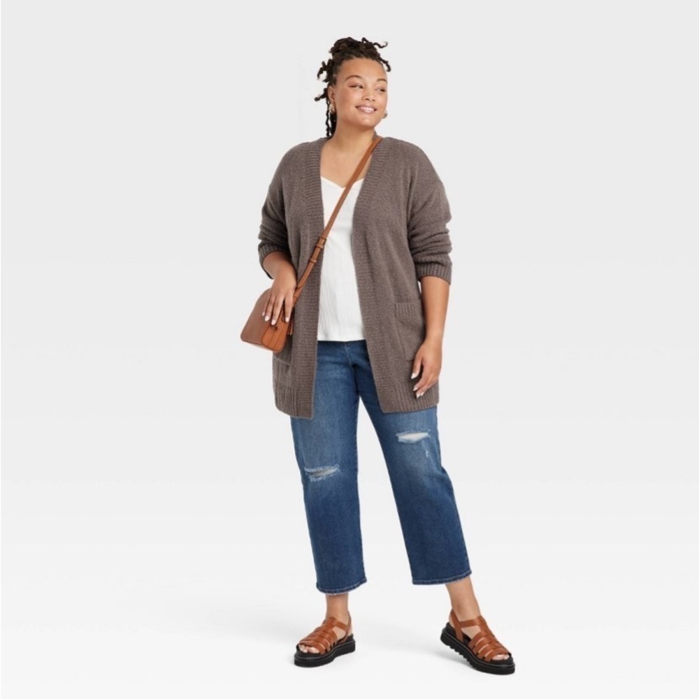Ava & viv charcoal cardigan nwt